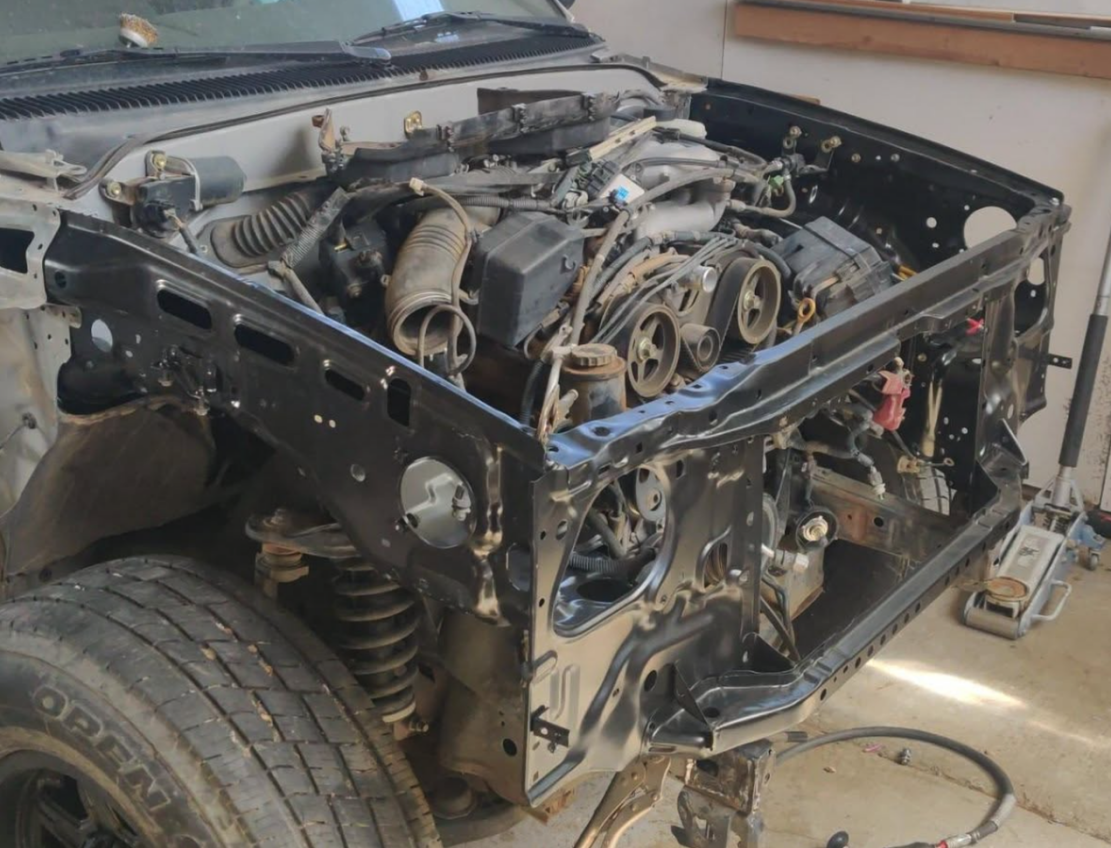 Toyota Tacoma TRD — collision repair complete, aprons and core support replaced