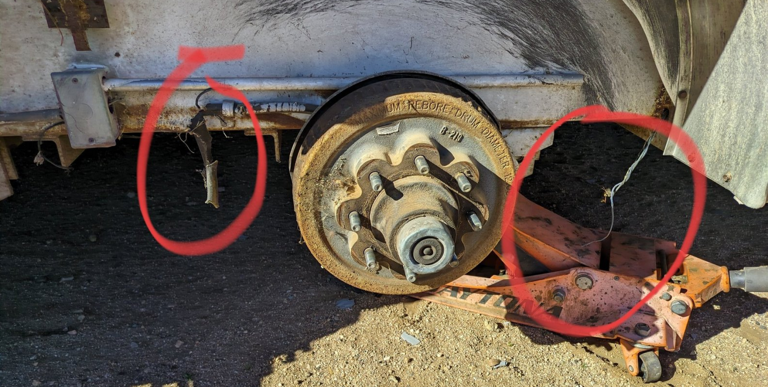 Why don't my brakes work — completely worn drum brakes
